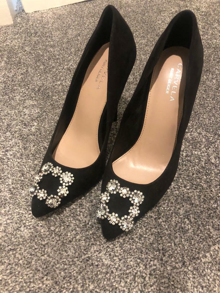 kurt geiger carvela black heels